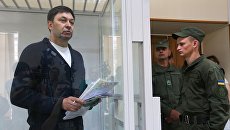 Кирилл Вышинский во время рассмотрения апелляции на арест в Херсонском суде. Архивное фото Кирилл Вышинский во время рассмотрения апелляции на арест в Херсонском суде. Архивное фото