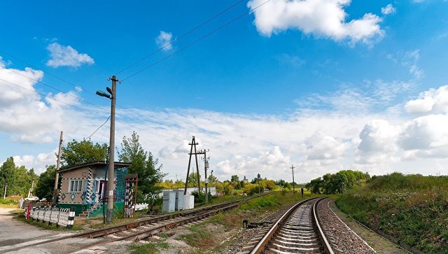 Железнодорожный переезд. Архивное фото