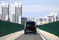 Тест-драйв прототипа беспилотного электробуса ШАТЛ, предоставленного российским производителем грузовых автомобилей Камаз, в Казани. 12 июня 2018 Тест-драйв прототипа беспилотного электробуса ШАТЛ, предоставленного российским производителем грузовых автомобилей Камаз, в Казани. 12 июня 2018
