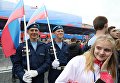 Участники празднования Дня России на Красной площади. 12 июня 2018 Участники празднования Дня России на Красной площади. 12 июня 2018