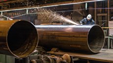Производство труб для строительства газопровода Северный поток-2. Архивное фото Производство труб для строительства газопровода Северный поток-2. Архивное фото