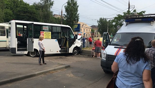 ДТП с маршрутным автобусом в Орле. 19 июня 2018