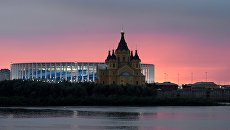 Стадион Нижний Новгород. Архивное фото Стадион Нижний Новгород. Архивное фото