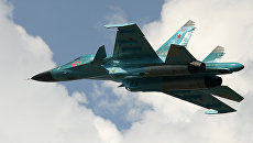 Истребитель-бомбардировщик Су-34. Архивное фото Истребитель-бомбардировщик Су-34. Архивное фото