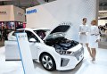 Компания Hyundai Motor представила новую модель электрокара Hyundai Ioniq на 9-й Международной промышленной выставки ИННОПРОМ-2018 в международном выставочном центре Екатеринбург-ЭКСПО Компания Hyundai Motor представила новую модель электрокара Hyundai Ioniq на 9-й Международной промышленной выставки ИННОПРОМ-2018 в международном выставочном центре Екатеринбург-ЭКСПО
