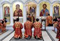 Патриарх Московский и Всея Руси Кирилл совершает великое освящение храма Федоровской иконы Божией матери Патриарх Московский и Всея Руси Кирилл совершает великое освящение храма Федоровской иконы Божией матери