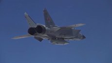 Пуск гиперзвуковой ракеты Кинжал с самолета МиГ-31 Пуск гиперзвуковой ракеты Кинжал с самолета МиГ-31