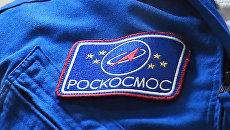 Логотип корпорации Роскосмос. Архивное фото Логотип корпорации Роскосмос. Архивное фото