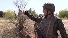 Место обстрела съемочной группы ВГТРК в Донбассе Место обстрела съемочной группы ВГТРК в Донбассе