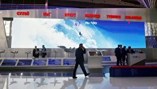 Стенд Объединенной авиастроительной корпорации. Архивное фото Стенд Объединенной авиастроительной корпорации. Архивное фото