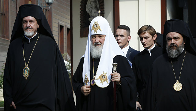 Патриарх Московский и всея Руси Кирилл во время визита в Стамбул. Архивное фото