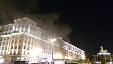 Пожар в центре Москвы на Тверской улице. 04.09.2018 Пожар в центре Москвы на Тверской улице. 04.09.2018