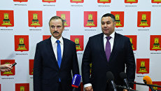 Руденя встретился с победителем на выборах в Госдуму от Тверской области Руденя встретился с победителем на выборах в Госдуму от Тверской области