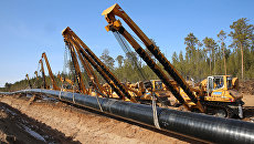 Строительство газопровода Сила Сибири. Архивное фото Строительство газопровода Сила Сибири. Архивное фото
