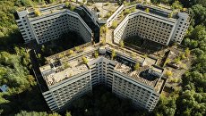 Заброшенное здание больницы в Ховрино. Архивное фото Заброшенное здание больницы в Ховрино. Архивное фото