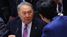 Президент Казахстана Нурсултан Назарбаев на 12-м саммите АСЕМ в Брюсселе. 19 октября 2018 Президент Казахстана Нурсултан Назарбаев на 12-м саммите АСЕМ в Брюсселе. 19 октября 2018