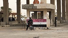 Пограничный переход Насиб на сирийско-иорданской границе. Архивное фото Пограничный переход Насиб на сирийско-иорданской границе. Архивное фото
