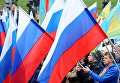 Участники митинга-концерта, посвященного Дню народного единства на площади музыки в Тамбове Участники митинга-концерта, посвященного Дню народного единства на площади музыки в Тамбове