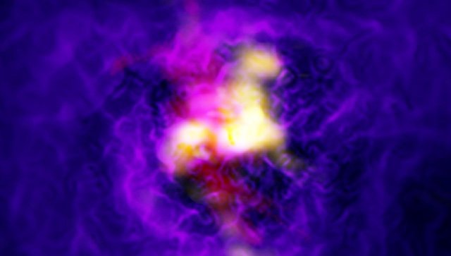 Ученые обнаружили "фонтан" в центре галактики 