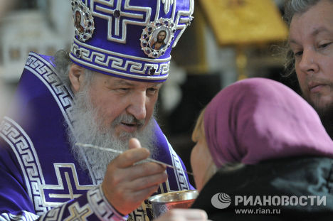 Патриаршее служение в Великий четверг Патриаршее служение в Великий четверг