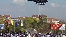 Рекламные щиты рухнули на детей во время учений спецслужб в Сербии Рекламные щиты рухнули на детей во время учений спецслужб в Сербии