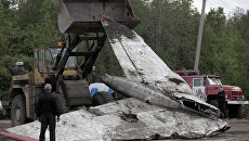 Ситуация на месте крушения самолета Ту-134 под Петрозаводском Ситуация на месте крушения самолета Ту-134 под Петрозаводском