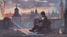 Шмельков Петр Михайлович. Наполеон в Кремле. Акварель. 19 в. Шмельков Петр Михайлович. Наполеон в Кремле. Акварель. 19 в.