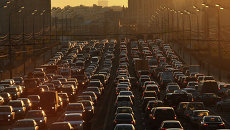Автомобильные пробки на улицах Москвы. Архивное фото Автомобильные пробки на улицах Москвы. Архивное фото