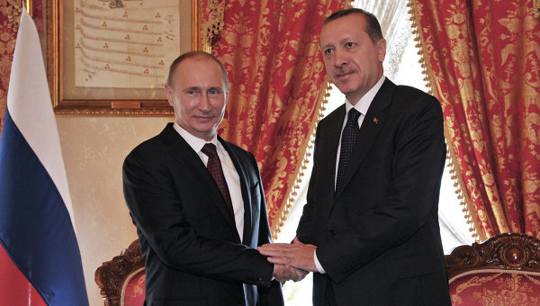 Владимир Путин и Реджеп Тайип Эрдоган. Архивное