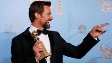 Актер Хью Джекман на церемонии вручения премии «Золотой глобус» Актер Хью Джекман на церемонии вручения премии «Золотой глобус»