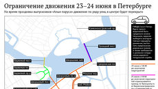 Ограничение движения в Петербурге в связи с праздником Алые паруса Ограничение движения в Петербурге в связи с праздником Алые паруса