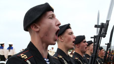 Репетиция парада ко Дню военно-морского флота РФ в Балтийске Репетиция парада ко Дню военно-морского флота РФ в Балтийске
