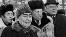 Леонид Брежнев и Джеральд Форд , архивное фото Леонид Брежнев и Джеральд Форд , архивное фото