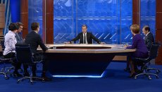 Д.Медведев дает интервью журналистам основных телеканалов Д.Медведев дает интервью журналистам основных телеканалов