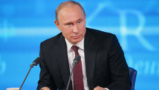 Большая пресс-конференция Владимира Путина, фото с места события Большая пресс-конференция Владимира Путина, фото с места события