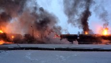 Цистерны с конденсатом сжиженного газа сошли с рельс в Кировской области. Событийное фото. Цистерны с конденсатом сжиженного газа сошли с рельс в Кировской области. Событийное фото.