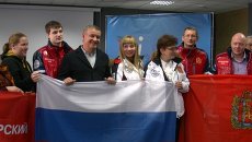 Счастливый свитер и 4-метровый шарф взяли красноярцы на Олимпиаду в Сочи Счастливый свитер и 4-метровый шарф взяли красноярцы на Олимпиаду в Сочи