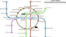 Схема барнаульского метрополитена Схема барнаульского метрополитена
