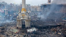 Беспорядки на Майдане в Киеве в феврале 2014. Архивное фото Беспорядки на Майдане в Киеве в феврале 2014. Архивное фото